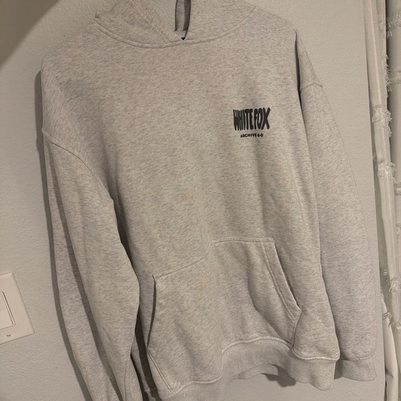 White Fox Haze Gray Hoodie - Picture 4 of 5